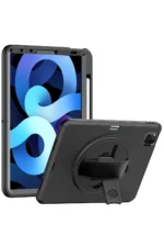 Uray store Apple iPad Pro 11 (2018) Kılıf Hand Strap Tablet Kılıfı - Siyah