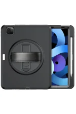 Uray store Apple iPad Pro 11 (2018) Kılıf Hand Strap Tablet Kılıfı - Siyah - Görsel 3