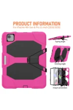 Uray store Apple iPad Pro 11 (2020) Kılıf Griffin Tablet Kapak - Pembe - Görsel 4