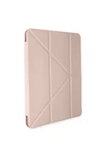 Uray store Apple iPad Pro 11 (2021) Kılıf Kalemlikli Hugo Tablet Kılıfı - Rose Gold - Görsel 4