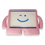 Uray store Apple iPad Pro 11 (2021) Kılıf Karakter Tablet Silikon - Açık Pembe