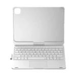 Uray store Apple iPad Pro 11 (2024) F11 ATS Kılıf Magic Dönen Klavyeli Tablet Kılıf - Gümüş