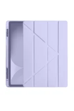 Uray store Apple iPad Pro 11 (2024) Kılıf Kalemlikli Hugo Tablet Kılıfı - Lila