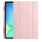 Uray store Apple iPad Pro 11 (2024) Kılıf Kalemlikli Hugo Tablet Kılıfı - Rose Gold