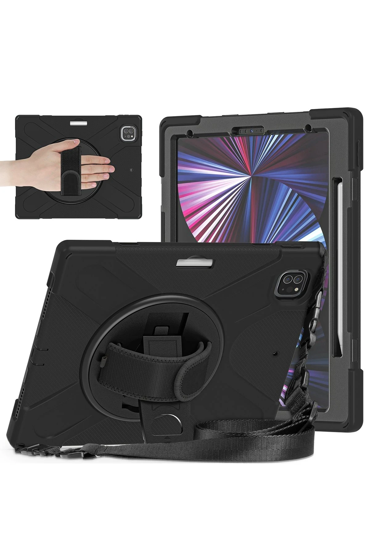 newface-ipad-pro-129-2020-kilif-amazing-tablet-kapak-siyah-default Uray store Apple iPad Pro 12.9 (2020) Kılıf Amazing Tablet Kapak - Siyah - Görsel 1