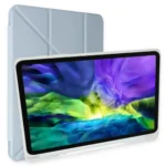 Uray store Apple iPad Pro 12.9 (2021) Kılıf Kalemlikli Mars Tablet Kılıfı - Mavi