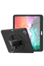 Uray store Apple iPad Pro 12.9 (2021) Kılıf Strap-C Otterbox Tablet Kapak - Siyah - Görsel 3