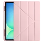 Uray store Apple iPad Pro 13 (2024) Kılıf Kalemlikli Hugo Tablet Kılıfı - Rose Gold