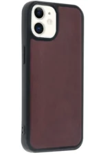 Uray store Apple iPhone 11 Kılıf Aras Deri Kapak - Bordo - Görsel 2