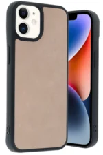 Uray store Apple iPhone 11 Kılıf Aras Deri Kapak - Pudra