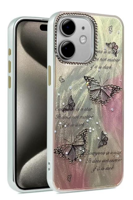 Uray store Apple iPhone 11 Kılıf Blade Aynalı Desenli Kapak - Desen 6
