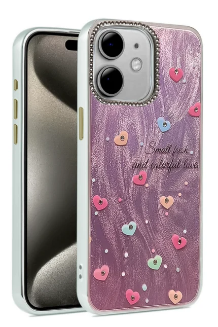 Uray store Apple iPhone 11 Kılıf Blade Aynalı Desenli Kapak - Desen 8