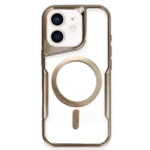 Uray store Apple iPhone 11 Kılıf Boyi Magsafe Silikon Kapak - Çöl Titanyum