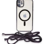 Uray store Apple iPhone 11 Kılıf Divo Lazer Askılı Magsafe Kapak - Derin Mor