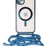 Uray store Apple iPhone 11 Kılıf Divo Lazer Askılı Magsafe Kapak - Sierra Blue