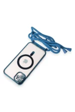 Uray store Apple iPhone 11 Kılıf Divo Lazer Askılı Magsafe Kapak - Sierra Blue - Görsel 5
