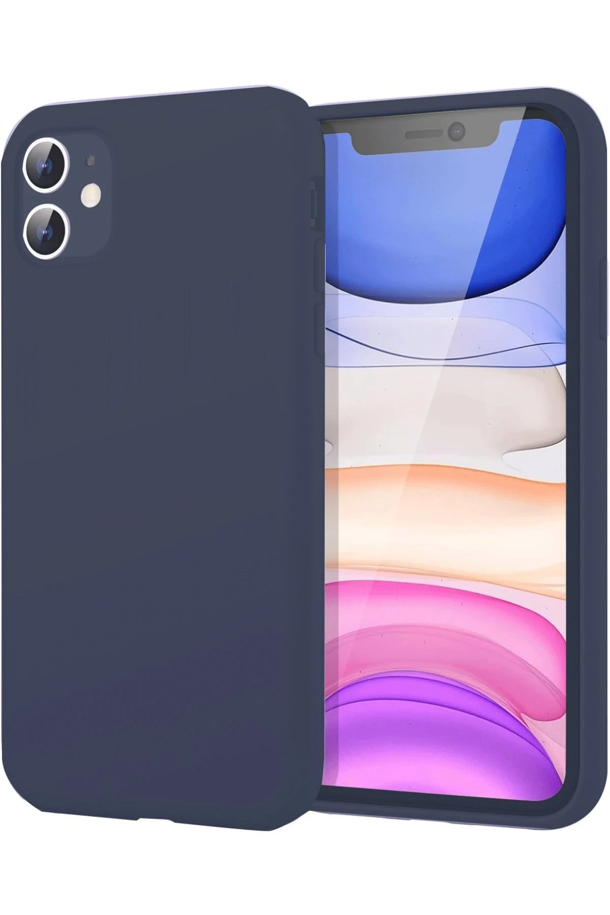 newface-iphone-11-kilif-first-silikon-lacivert-default Uray store Apple iPhone 11 Kılıf First Silikon - Lacivert - Görsel 1