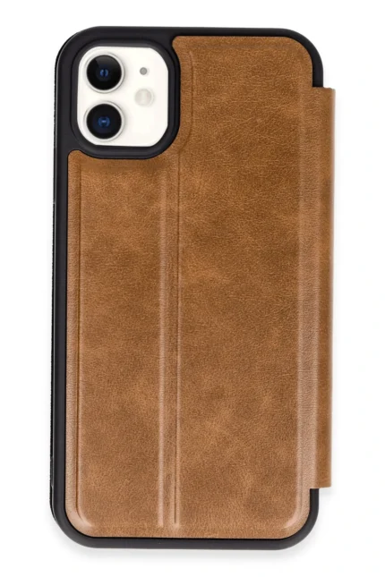 Uray store Apple iPhone 11 Kılıf Flip Cover - Taba