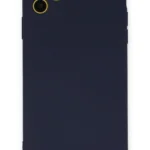 Uray store Apple iPhone 11 Kılıf Nano içi Kadife Silikon - Lacivert