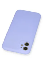 Uray store Apple iPhone 11 Kılıf Nano içi Kadife Silikon - Lila - Görsel 3