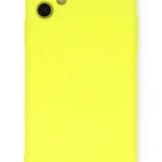 Uray store Apple iPhone 11 Kılıf Nano içi Kadife Silikon - Sarı