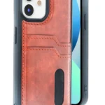 Uray store Apple iPhone 11 Kılıf Sara Kartvizitli Deri Kılıf - Taba
