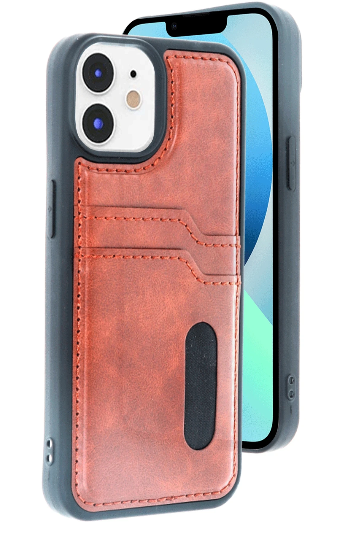 newface-iphone-11-kilif-sara-kartvizitli-deri-kilif-taba-default Uray store Apple iPhone 11 Kılıf Sara Kartvizitli Deri Kılıf - Taba - Görsel 1