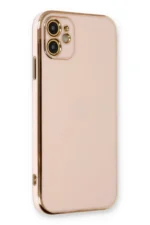 Uray store Apple iPhone 11 Kılıf Volet Silikon - Pembe