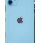 Uray store Apple iPhone 11 Neon Fosforlu Kamera Lens - Mavi