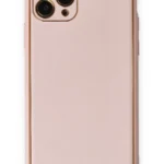 Uray store Apple iPhone 11 Pro Kılıf Coco Deri Silikon Kapak - Pudra