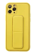 Uray store Apple iPhone 11 Pro Kılıf Coco Deri Standlı Kapak - Sarı