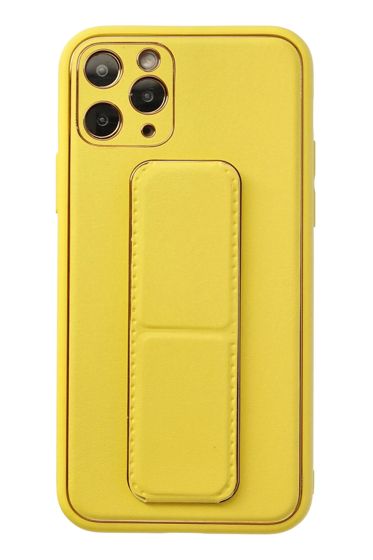 newface-iphone-11-pro-kilif-coco-deri-standli-kapak-sari-default Uray store Apple iPhone 11 Pro Kılıf Coco Deri Standlı Kapak - Sarı - Görsel 1