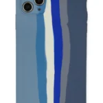 Uray store Apple iPhone 11 Pro Kılıf Ebruli Lansman Silikon - Mavi-Gri