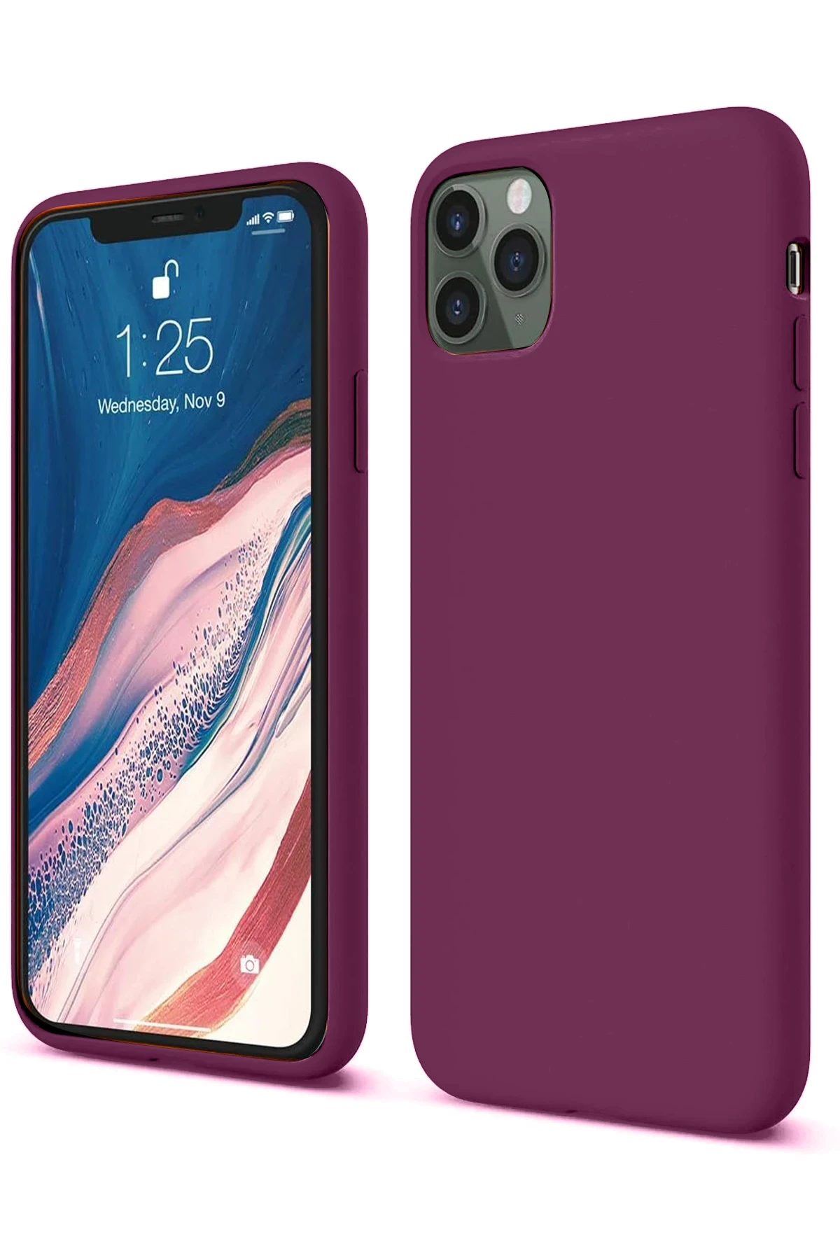 newface-iphone-11-pro-kilif-first-silikon-murdum-default Uray store Apple iPhone 11 Pro Kılıf First Silikon - Mürdüm - Görsel 1