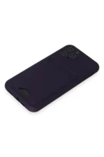 Uray store Apple iPhone 11 Pro Kılıf Kelvin Kartvizitli Silikon - Derin Mor - Görsel 4
