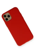 Uray store Apple iPhone 11 Pro Kılıf Nano içi Kadife Silikon - Kırmızı - Görsel 2