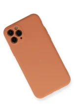 Uray store Apple iPhone 11 Pro Kılıf Nano içi Kadife Silikon - Mat Turuncu - Görsel 2