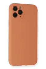 Uray store Apple iPhone 11 Pro Kılıf Nano içi Kadife Silikon - Mat Turuncu - Görsel 3