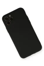 Uray store Apple iPhone 11 Pro Kılıf Nano içi Kadife Silikon - Siyah - Görsel 2