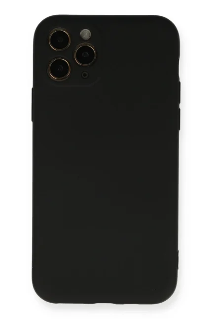 Uray store Apple iPhone 11 Pro Kılıf Nano içi Kadife Silikon - Siyah