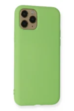 Uray store Apple iPhone 11 Pro Kılıf Nano içi Kadife Silikon - Yeşil - Görsel 3