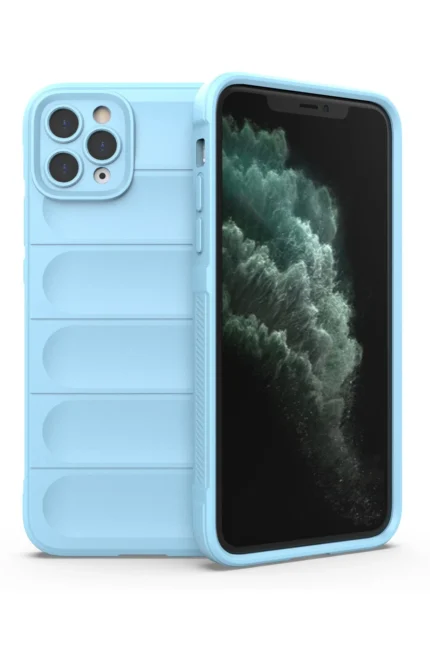 Uray store Apple iPhone 11 Pro Kılıf Optimum Silikon - Sky Blue