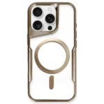 Uray store Apple iPhone 11 Pro Max Kılıf Boyi Magsafe Silikon Kapak - Kahverengi