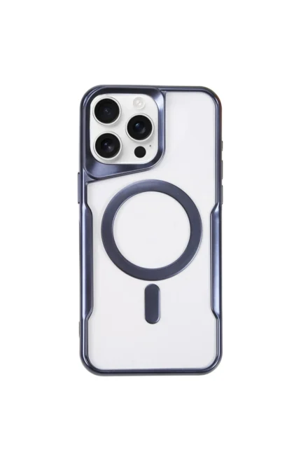 Uray store Apple iPhone 11 Pro Max Kılıf Boyi Magsafe Silikon Kapak - Lacivert