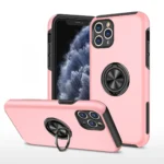 Uray store Apple iPhone 11 Pro Max Kılıf Elit Yüzüklü Kapak - Pembe