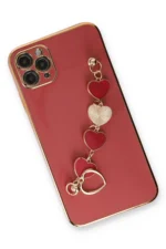 Uray store Apple iPhone 11 Pro Max Kılıf Esila Silikon - Kırmızı - Görsel 3