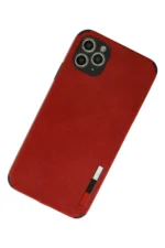 Uray store Apple iPhone 11 Pro Max Kılıf Loop Deri Silikon - Kırmızı - Görsel 2