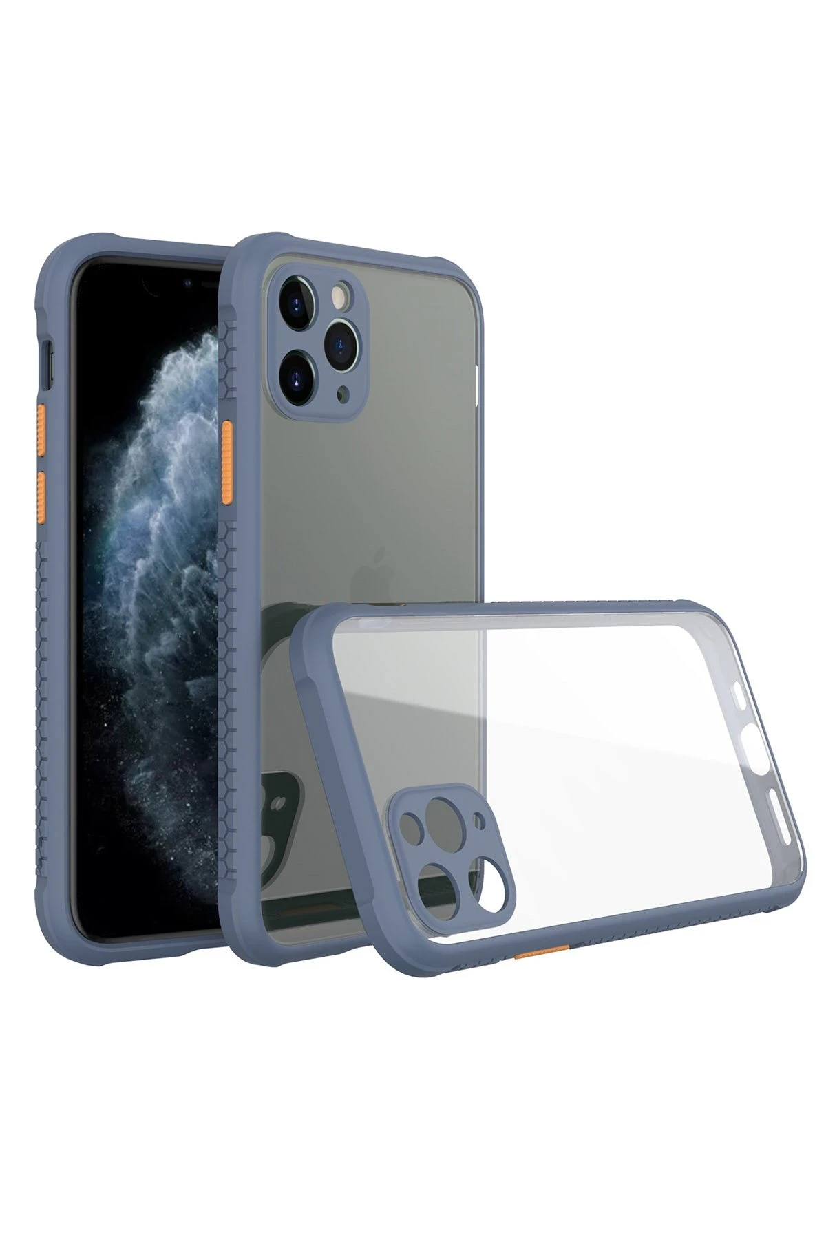 newface-iphone-11-pro-max-kilif-miami-seffaf-silikon-gri-default Uray store Apple iPhone 11 Pro Max Kılıf Miami Şeffaf Silikon - Gri - Görsel 1
