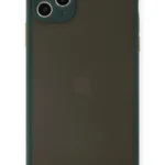 Uray store Apple iPhone 11 Pro Max Kılıf Montreal Silikon Kapak - Yeşil
