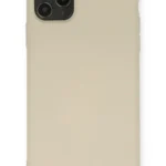 Uray store Apple iPhone 11 Pro Max Kılıf Nano içi Kadife Silikon - Bej